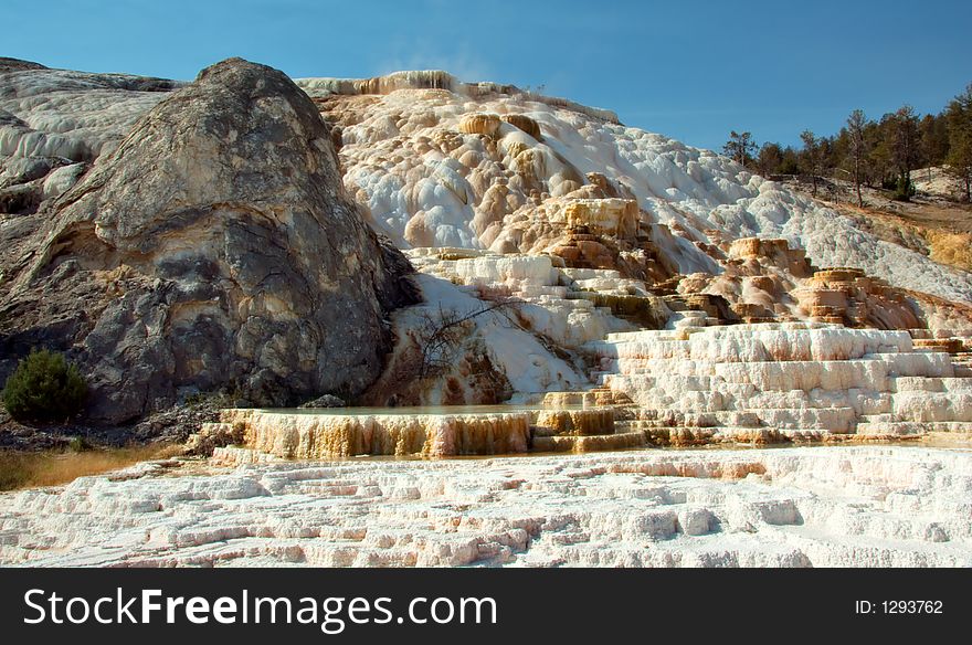 Hot springs  in Yellowstone National Park