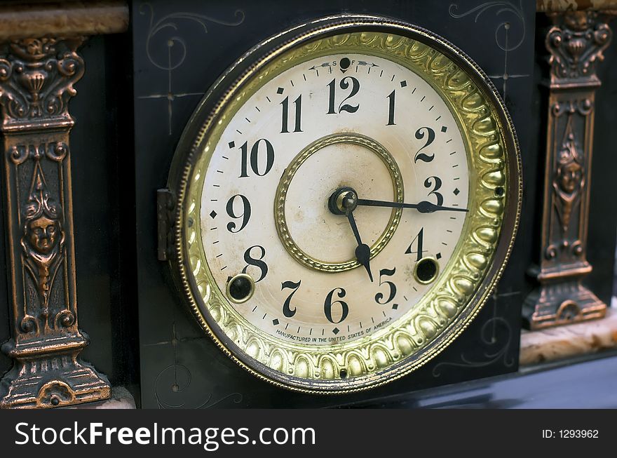 Antique clock for sale at flea market