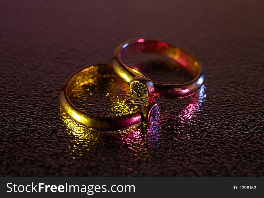 Photo of Diamond Rings With Gel Lighting