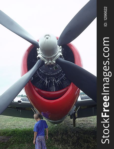 P-47 Thunderbolt cowling at an airshow