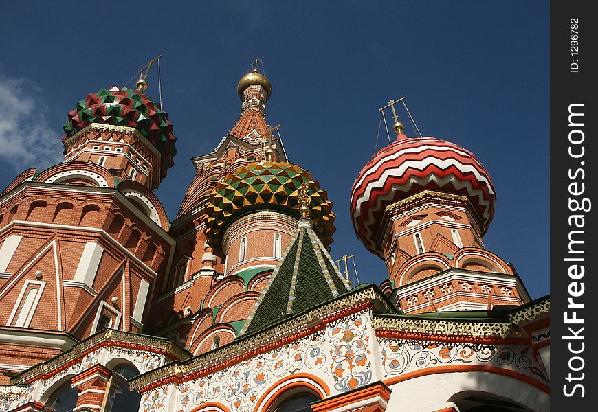 Vasily Blazhennogo's temple (Moscow, the Red area, Russia)