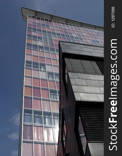 A soaring office tower in Berlin. A soaring office tower in Berlin