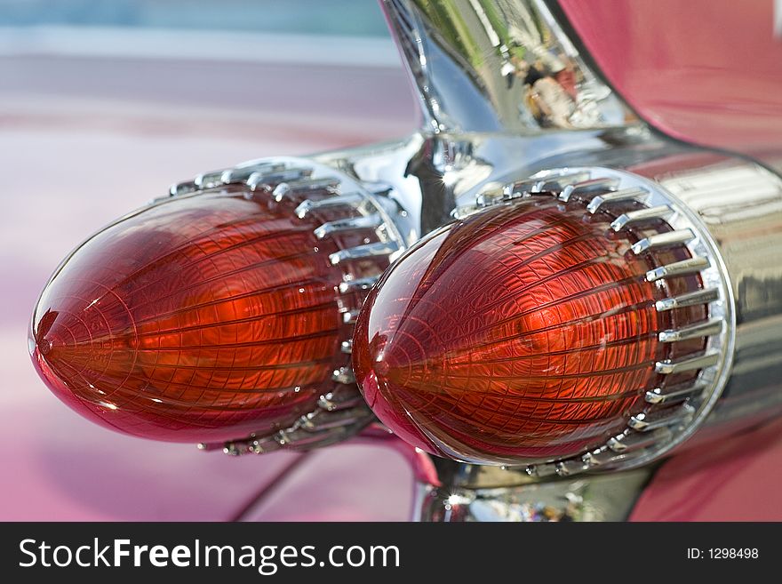 A rearlight from an cadillac