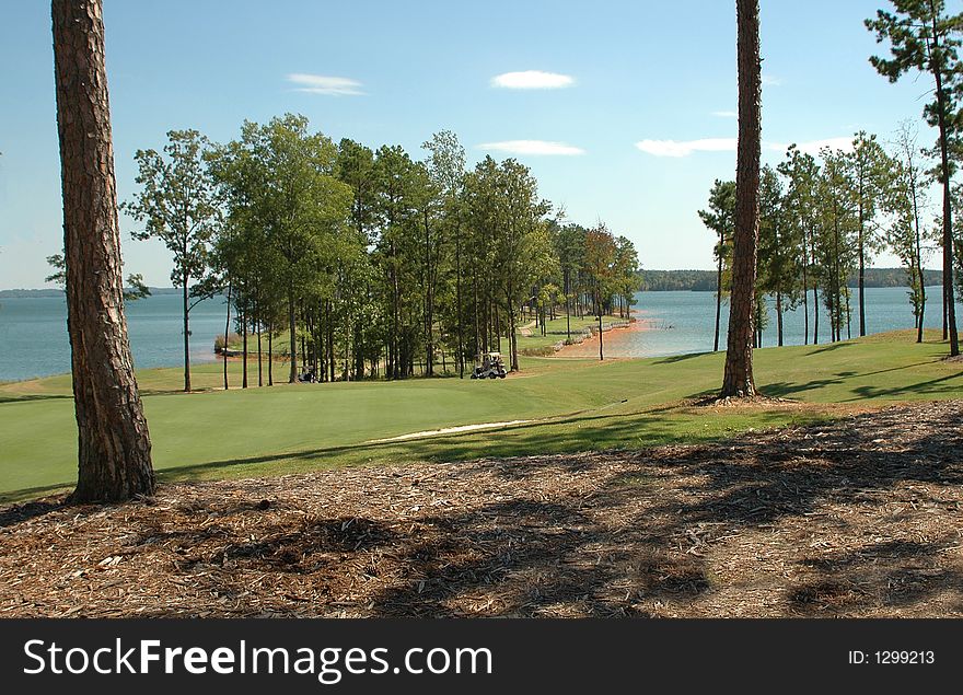 Photographed golf course at state park in Georgia.