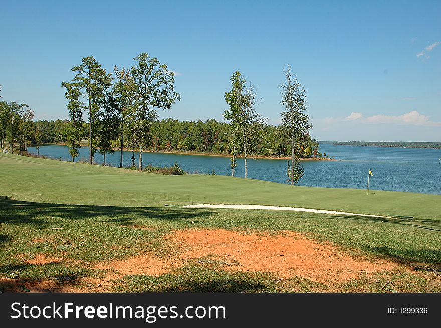 Photographed golf course at state park in Georgia.