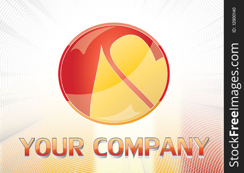 A red and yellow company logo design. A red and yellow company logo design.