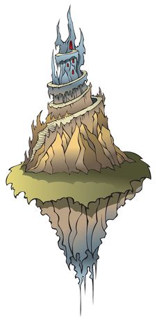 Fairy Castle On Flying Island Stock Photo Fairy Castle On Flying Island Stock Photo