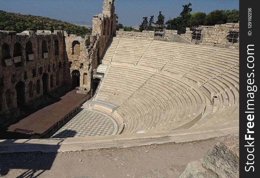 Amphitheatre, Historic Site, Ancient History, Landmark