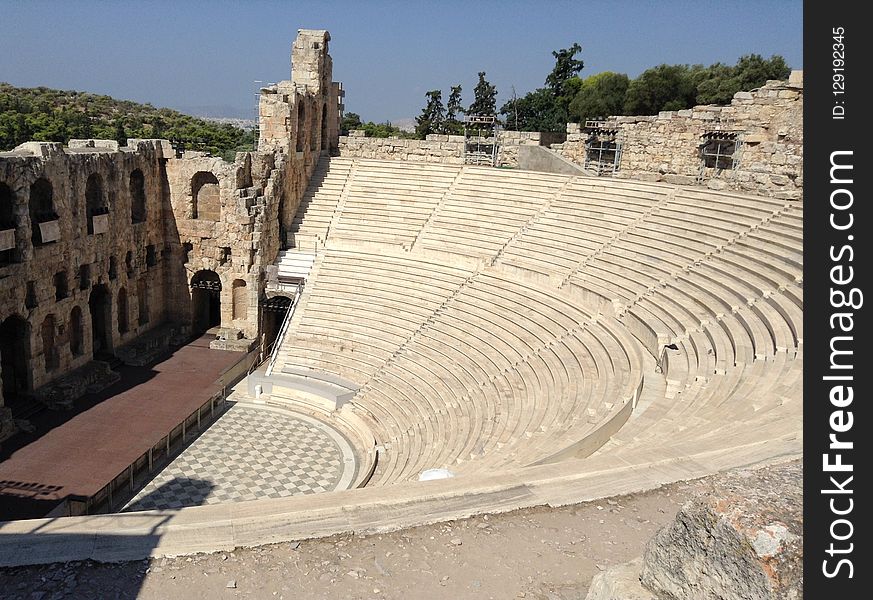 Amphitheatre, Historic Site, Ancient History, Archaeological Site