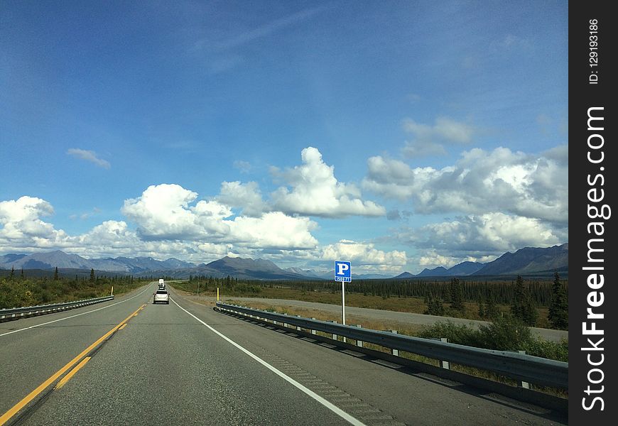 Road, Sky, Highway, Cloud