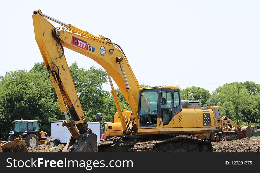 Construction Equipment, Bulldozer, Mode Of Transport, Soil