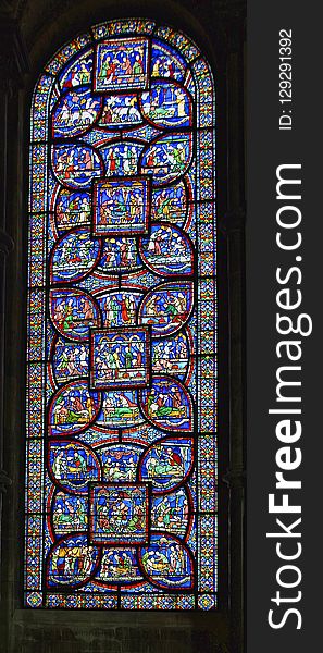 Stained Glass, Glass, Window, Material