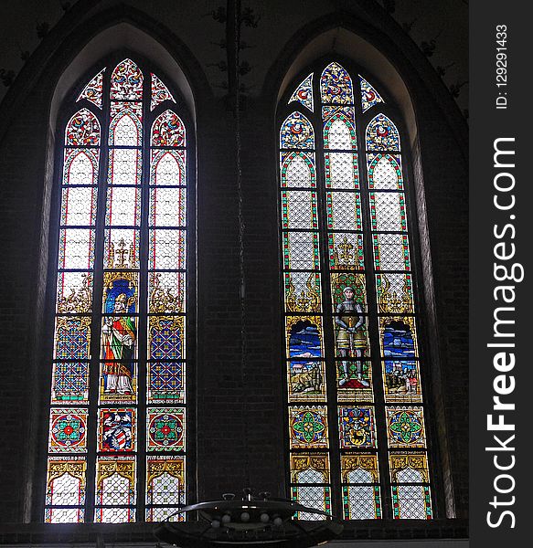 Stained Glass, Glass, Gothic Architecture, Place Of Worship