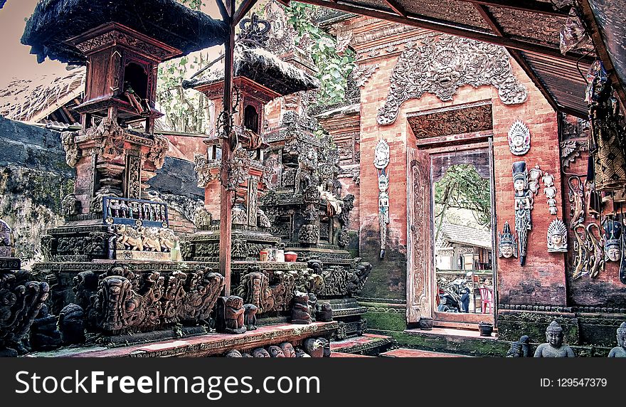 Temple, Building, Ancient History, Tree