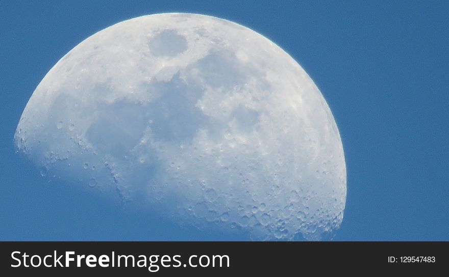 Daytime, Moon, Sky, Atmosphere