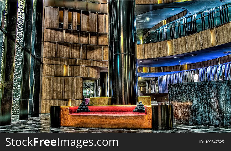 Architecture, Lobby, Interior Design, Tree