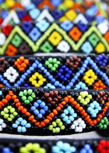 Zulu Beads Are Traditionally Worn, Often Used As Symbols Or Love Letters Royalty Free Stock Photography Zulu Beads Are Traditionally Worn, Often Used As Symbols Or Love Letters Royalty Free Stock Photography