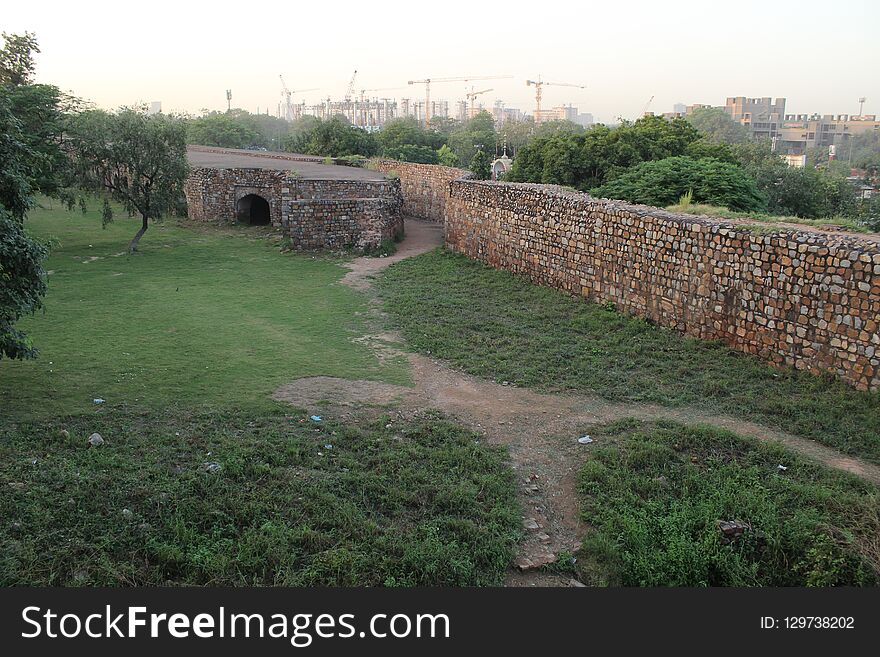The old fort new delhi india