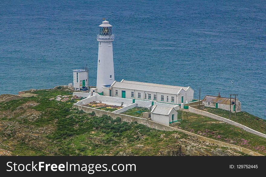 Lighthouse, Tower, Promontory, Coast