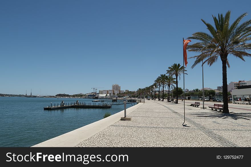 Marina, Waterway, Sea, Dock