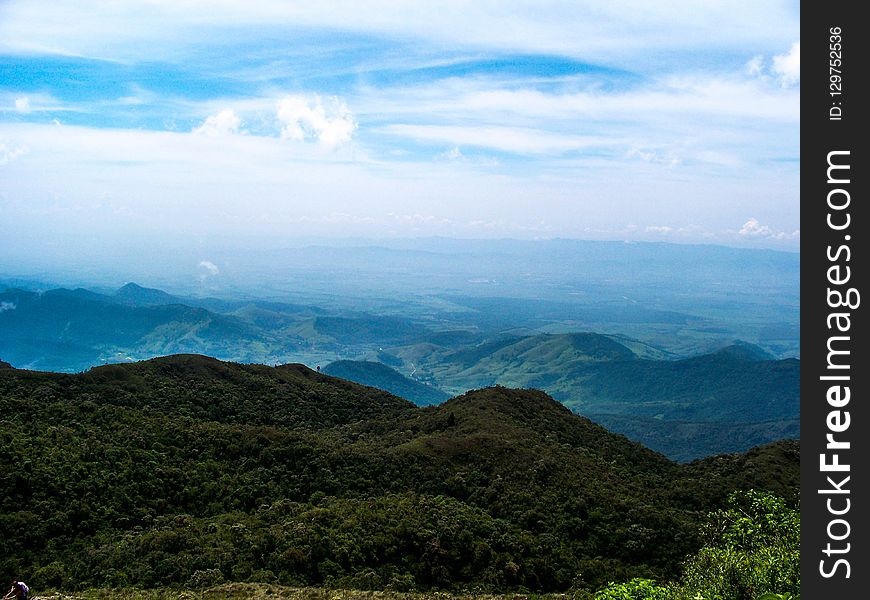 Sky, Highland, Mountainous Landforms, Ridge