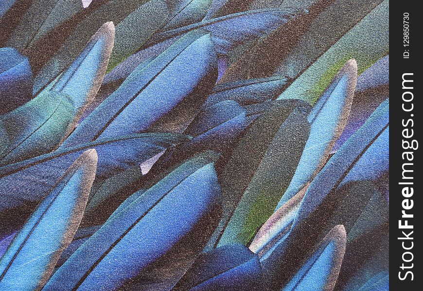 Beautiful soft fabric with painted feathers, can use as background