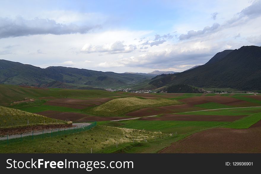 Highland, Grassland, Plain, Sky