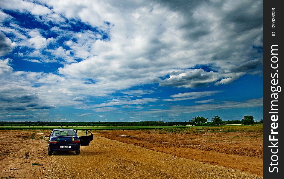 Road, Sky, Grassland, Field