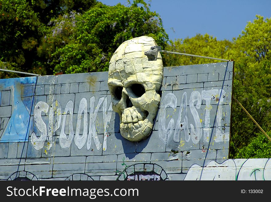 Spooky Castle At Carnival