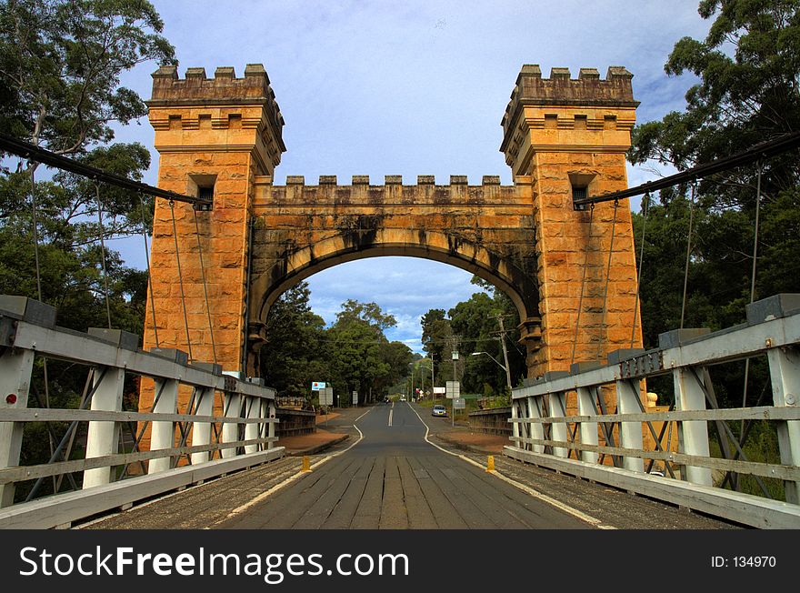 If you were a car this is what you would see crossing the old Hampden bridge on the South-east coast of Australia. If you were a car this is what you would see crossing the old Hampden bridge on the South-east coast of Australia