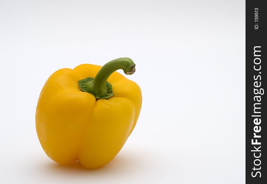 Close up of a yellow pepper