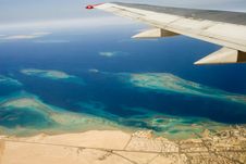 Desert, Egiped, Sand, Plane Royalty Free Stock Images