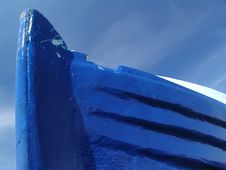 Blue Boat Royalty Free Stock Photo Blue Boat Royalty Free Stock Photo