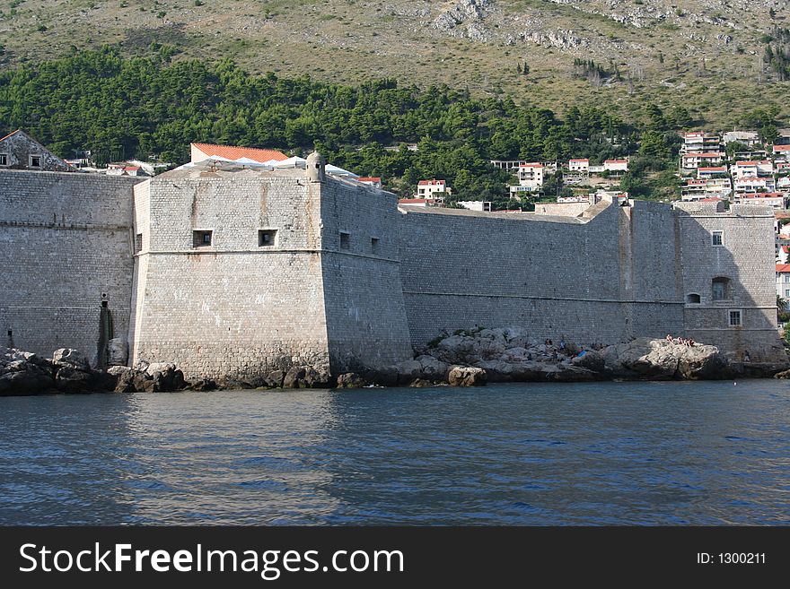 Detail of the old Fort in Dubrovnik, Croatia. Detail of the old Fort in Dubrovnik, Croatia