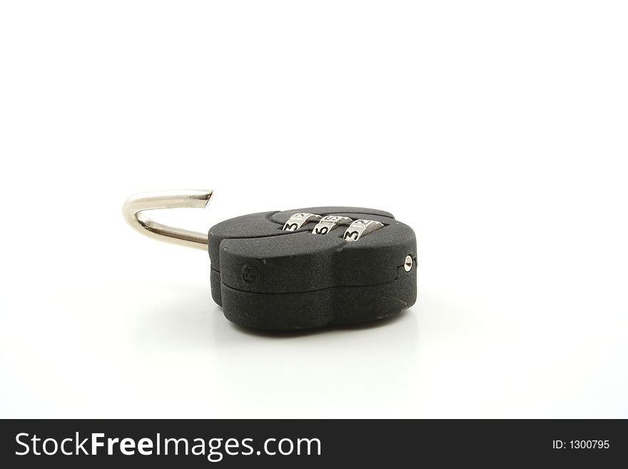 Padlock on a white background