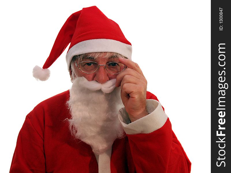 Father Christmas listening to you. Father Christmas listening to you