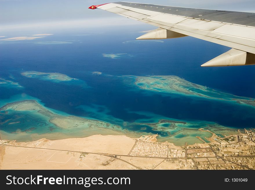 Desert, Egiped, sand, plane