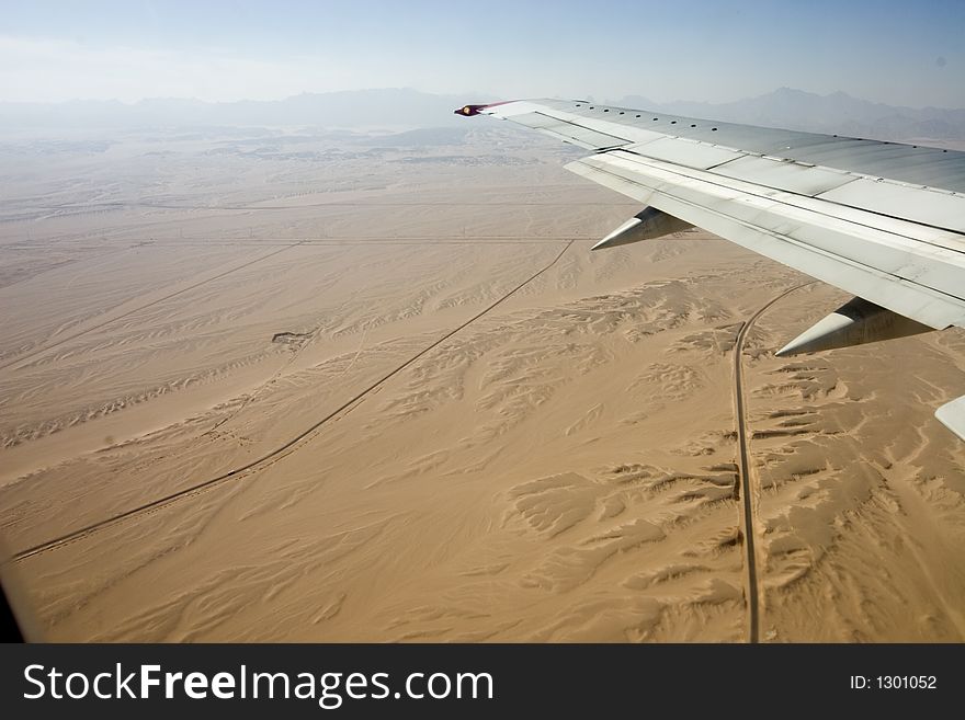 Desert, Egiped, river, sand, plane. Desert, Egiped, river, sand, plane