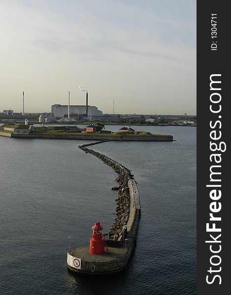 Industrial area - view from sea.