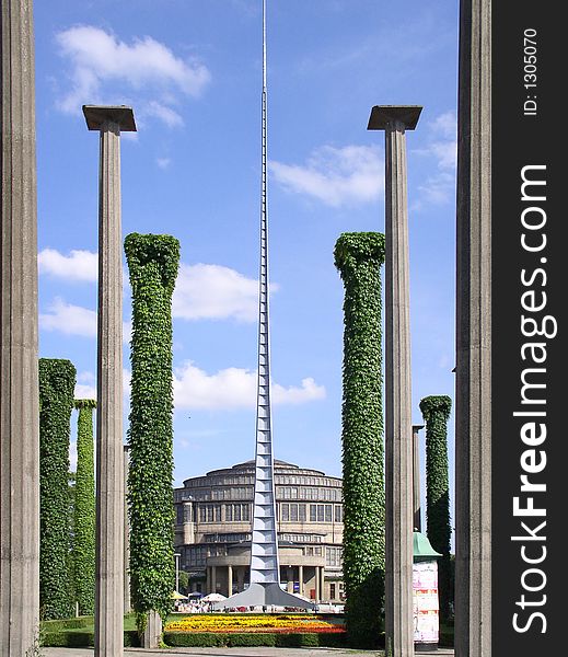 Greenery column and pillar in Breslau