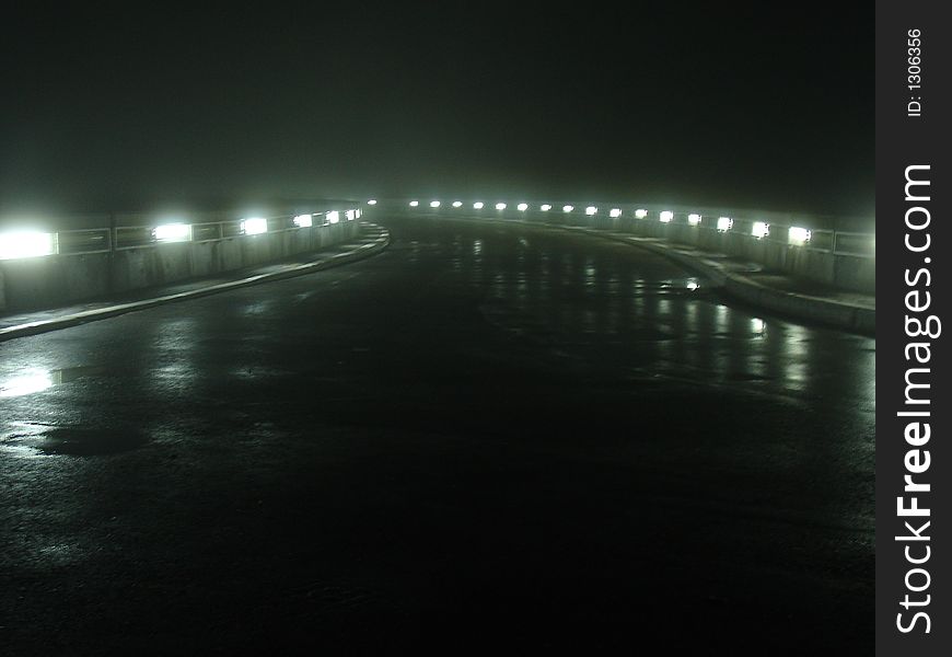 Vidraru barrage on night light. Vidraru barrage on night light