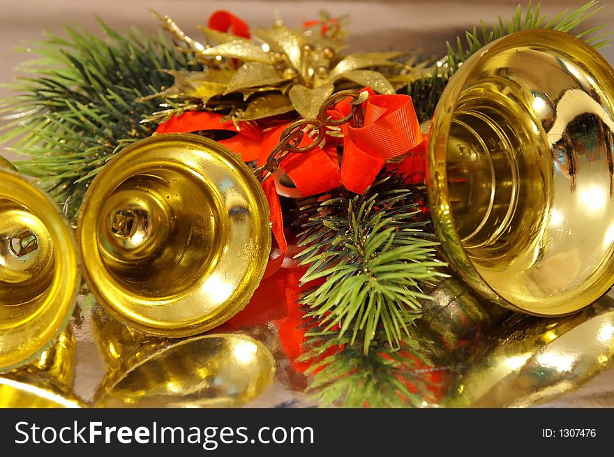 Decorations for a christmas tree - happy winter holiday