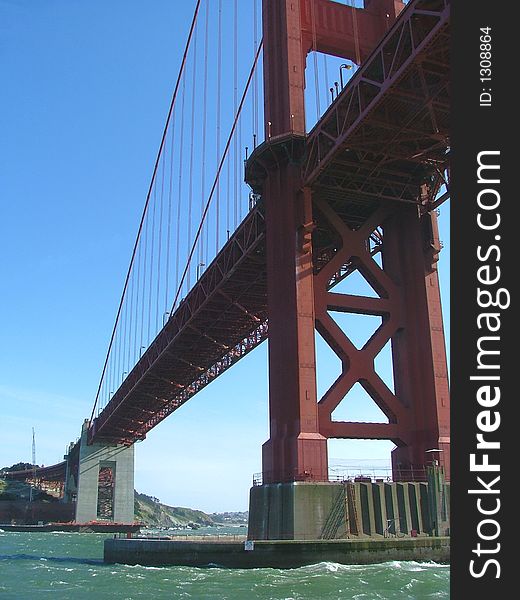 Underneath the Golden Gate Bridge