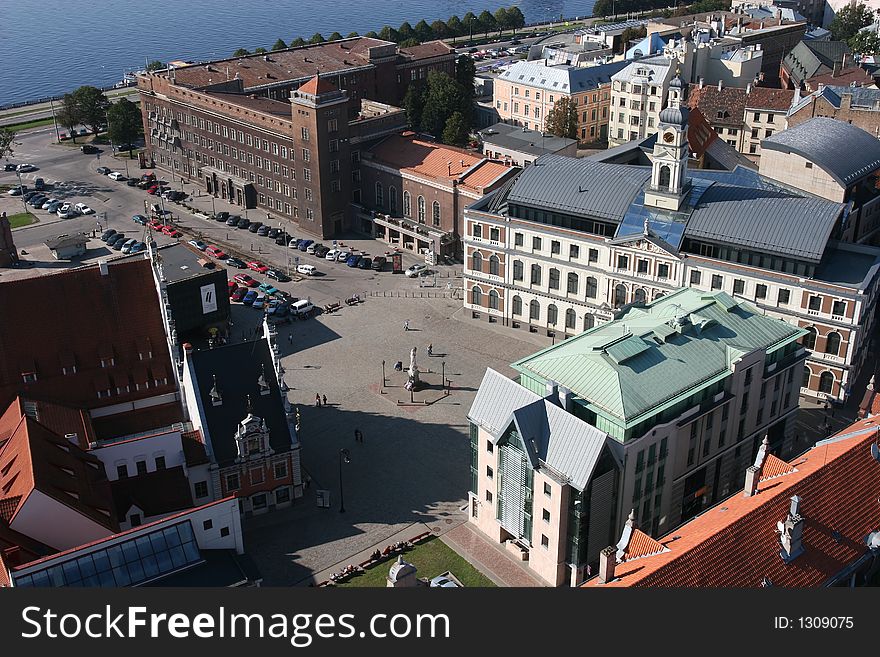 Old City View(Riga, Latvia). View from St. Peter Cathedral. Old City View(Riga, Latvia). View from St. Peter Cathedral