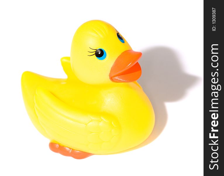 Isolated rubber duck (with shadow)