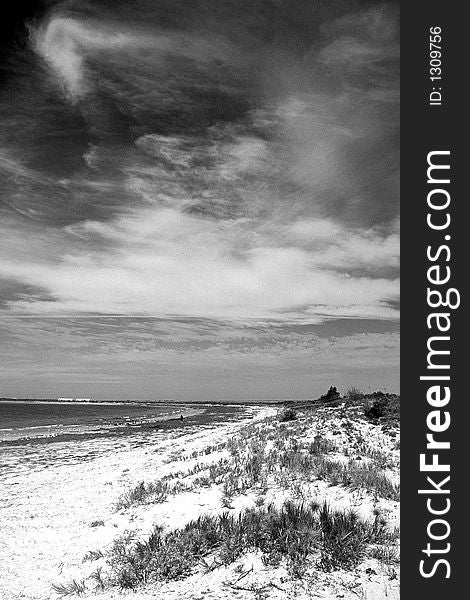 Black and White photo of the popular Arno Bay Beach. Black and White photo of the popular Arno Bay Beach.