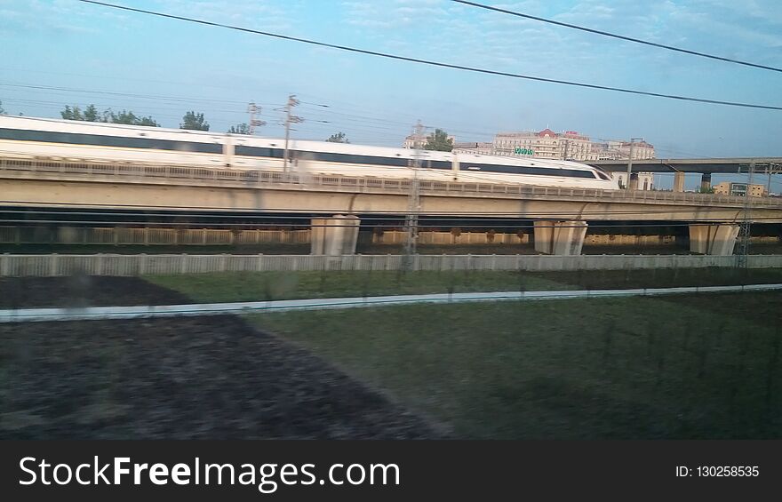 China metro exterior and interior. China metro exterior and interior