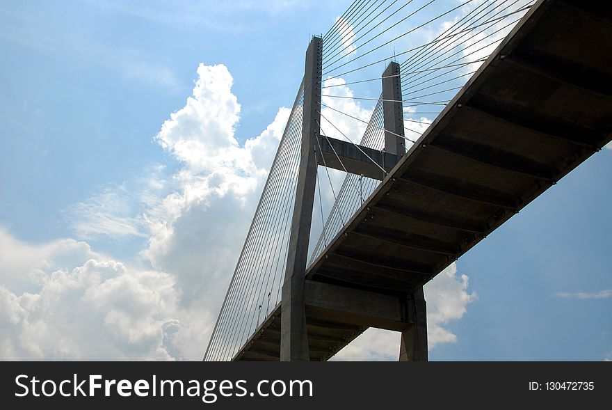 Sky, Cloud, Bridge, Landmark