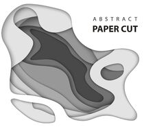 Vector Background With White And Gray Color Paper Cut Shapes. Stock Images Vector Background With White And Gray Color Paper Cut Shapes. Stock Images