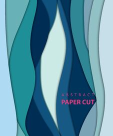 Vector Background With Deep Blue Color Paper Cut Shapes. Royalty Free Stock Photo Vector Background With Deep Blue Color Paper Cut Shapes. Royalty Free Stock Photo
